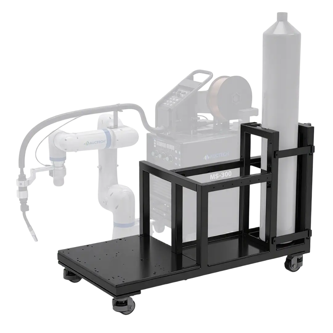 Mobile metal trolley for the welding machine